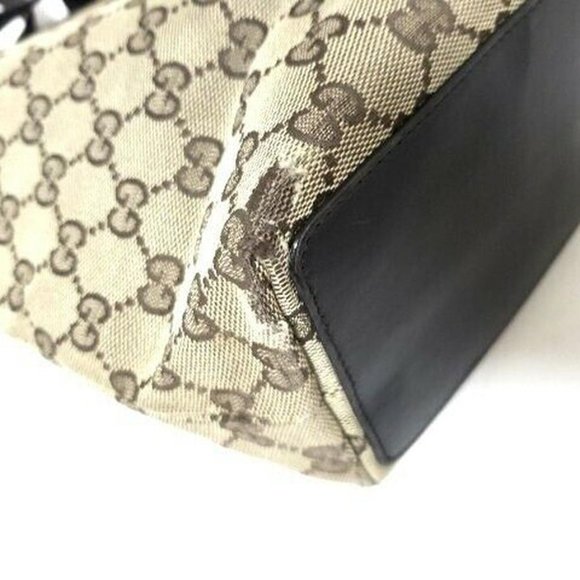 Auth Gucci Gg Tote Bag Jacquard & #7805G13 - Picture 5 of 8